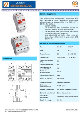 interrupteur differentiel f364 Book