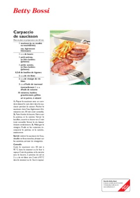 sucre saucisson Book