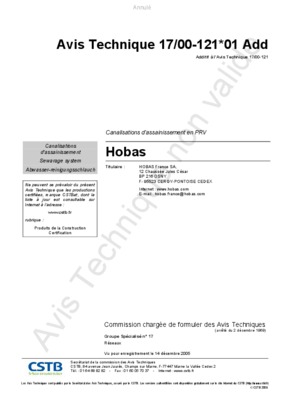 avis technique hobas Book