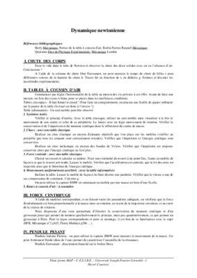 cynematique newtonienne Book