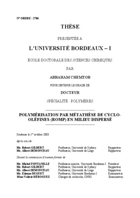 metathese Book