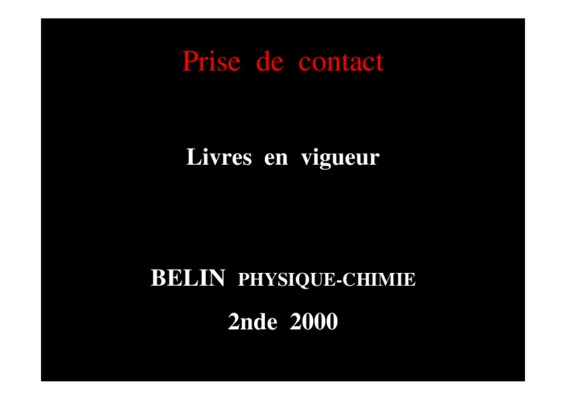 livres de physique chimie 2nde s Book