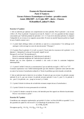 examen corrige de model macroeconomie licence 2 Book