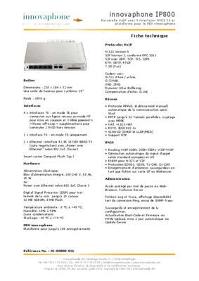 innovaphone ip800 Book