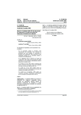 arrete 17 mai 2001 Book