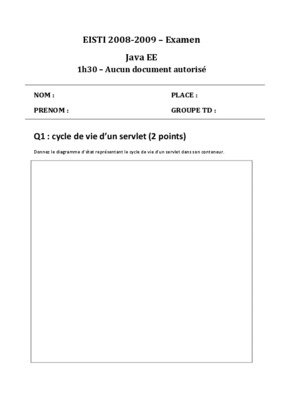 examen jsp servlet Book