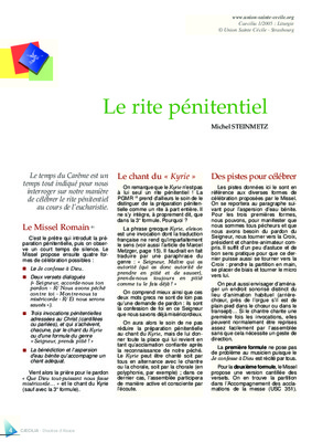 penitentiel Book