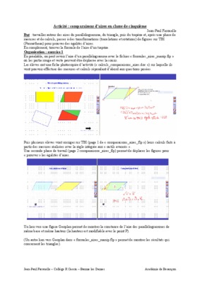 exercices cm1 comparaison aires Book