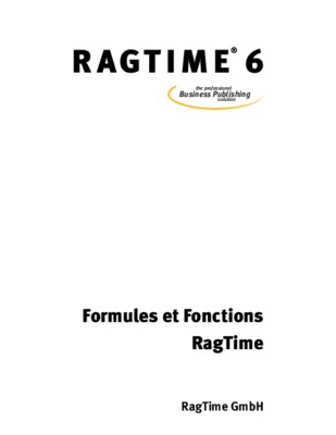 ragtime Book