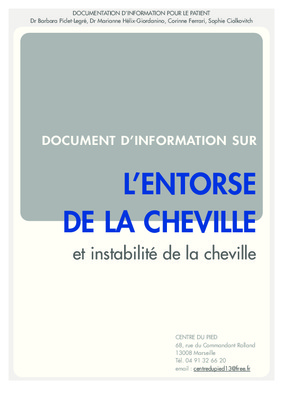 kine centre cheville Book