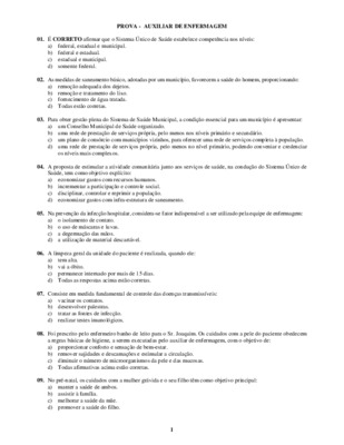 prova anatomia enfermagem Book