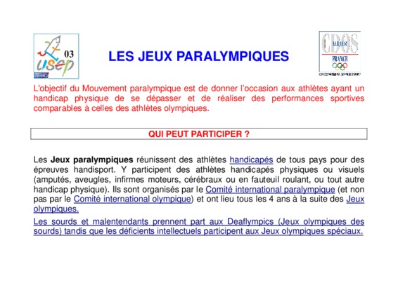 paralympiques Book