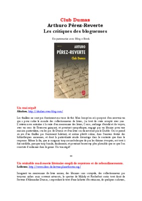 le club dumas Book