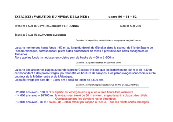 variation de niveau de la mer mediterranee au pleistocaine superieure tyrrhenien Book