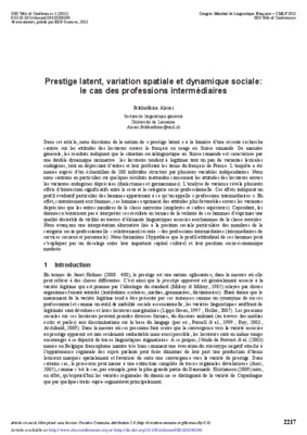 la variation sociale en francais Book