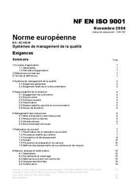 systaime de management de qualite exigences Book