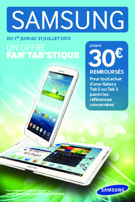 offre fan tab stique Book