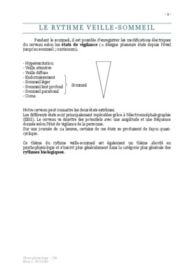 rythme veille sommeil vegetal Book
