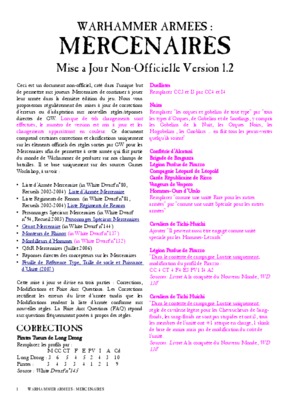mercenaires Book
