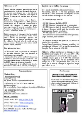 chiffres du chomage Book