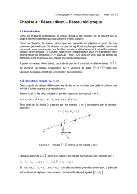 reseau reciproque paramaitre Book