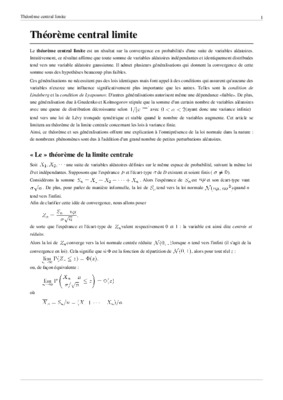 exercice theoreme central limite Book