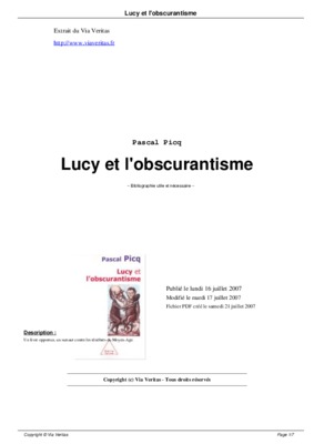 obscurantisme Book