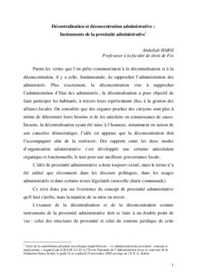 circonscription administrative et centralisation Book