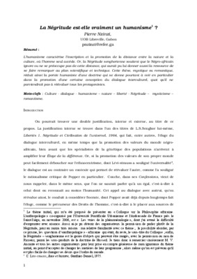 historique naissance du mouvement de la negritude Book