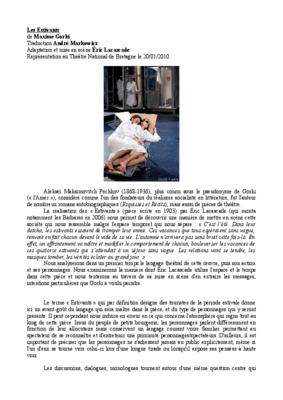 les estivants Book