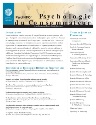 psychologie de consommateur Book
