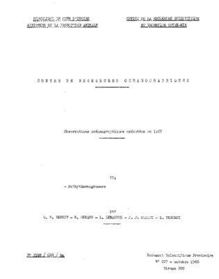 oceanographiques Book
