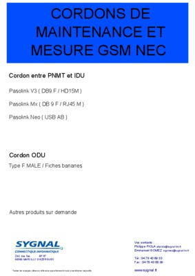 stage nec pasolink frensh Book