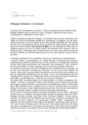 philippe refabert Book