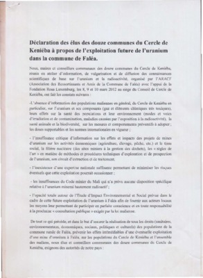 pour cercle de kenieba Book