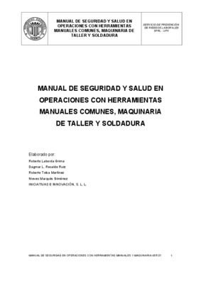 manual herramientas manuales Book