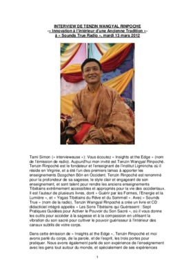 tenzin Book