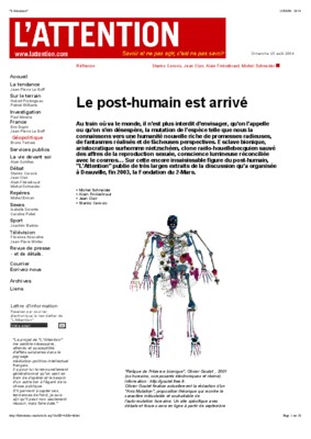 post humain Book