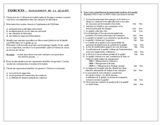 exercices d_application management 1st Book