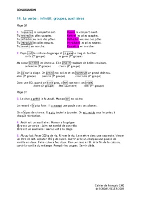infinitif et groupes Book