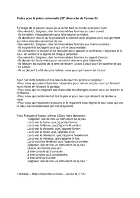 priere universelle annee b Book