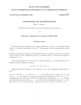 mathematiques concours esc 2005 Book