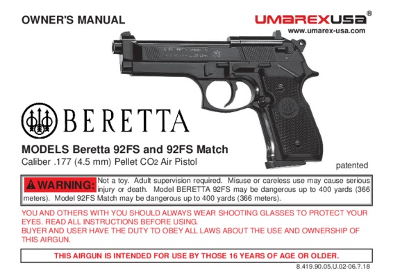 beretta 92fs Book