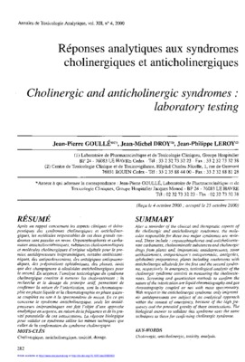 anti cholinergiques Book