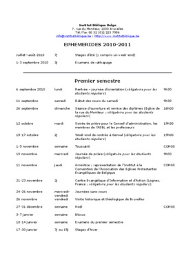 ephemerides Book