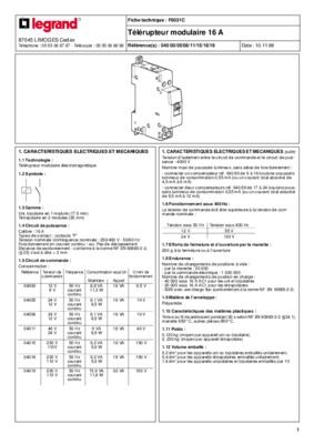 schema electrique telerupteur modulaire Book