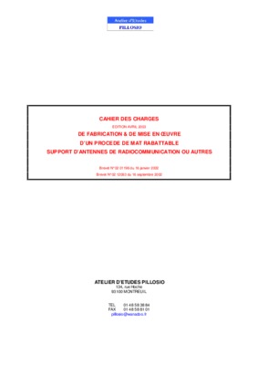 charges de fabrication Book