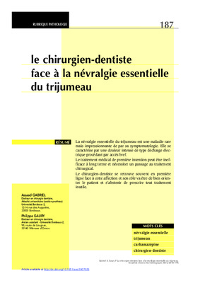 gamma knife trijumeau Book