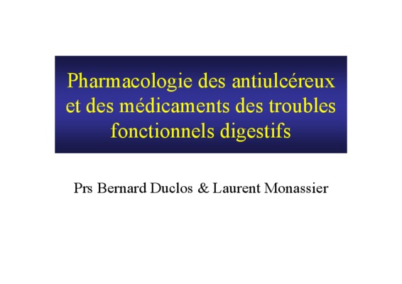 these sur les antiulcereux Book