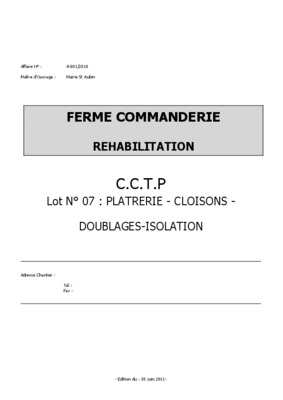 planning chantier platrerie Book
